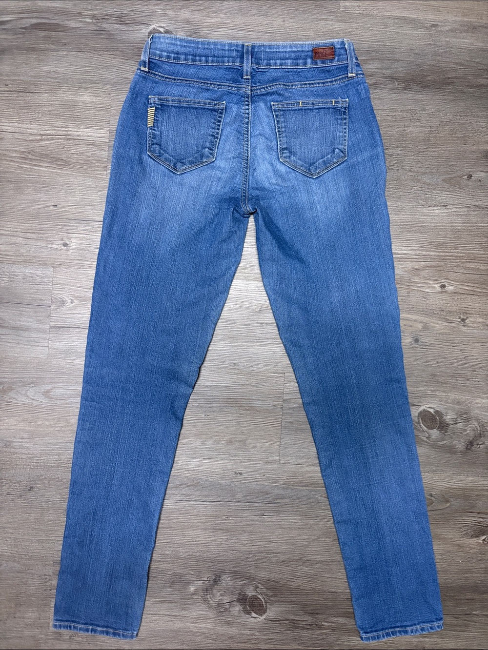 PAIGE Medium Blue Skyline Skinny Jeans - Picture 5 of 6